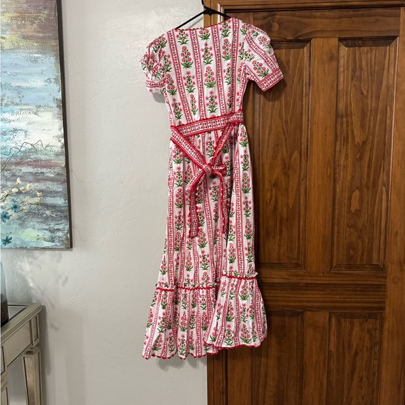 NWT Pink City Lights Floral Square Neck Maxi Dress - Pink-Size Small - Picture 6 of 7